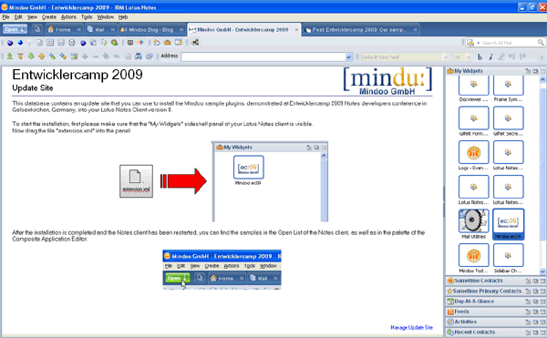 Image:Entwicklercamp 2009: Our sample plugins with source code