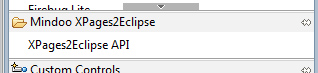 XPages2Eclipse control in control palette